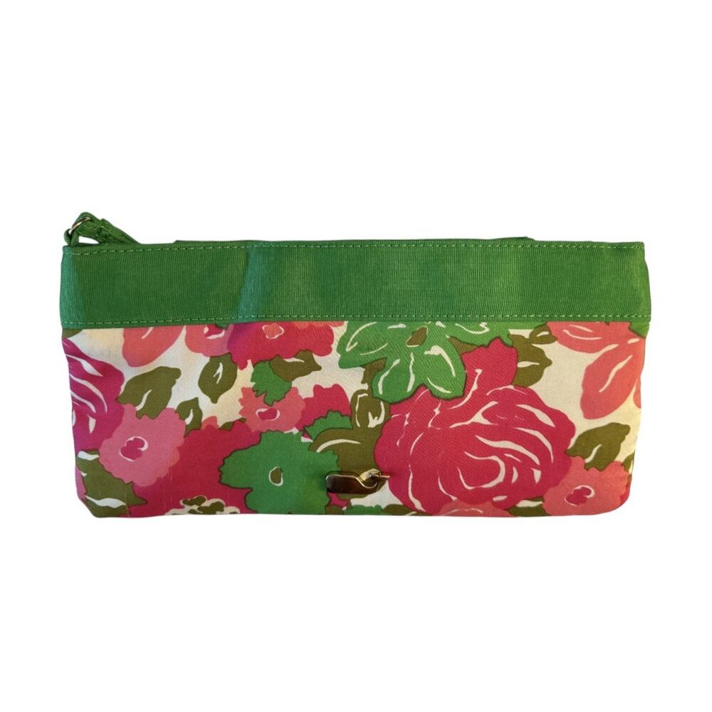 Vineyard Vines Tiny Bits Bow Hinge Clutch Pink Gr… - image 2